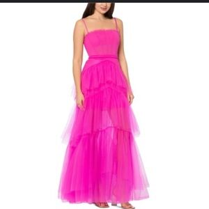 Betsy & Adam Pink Maxi Dress